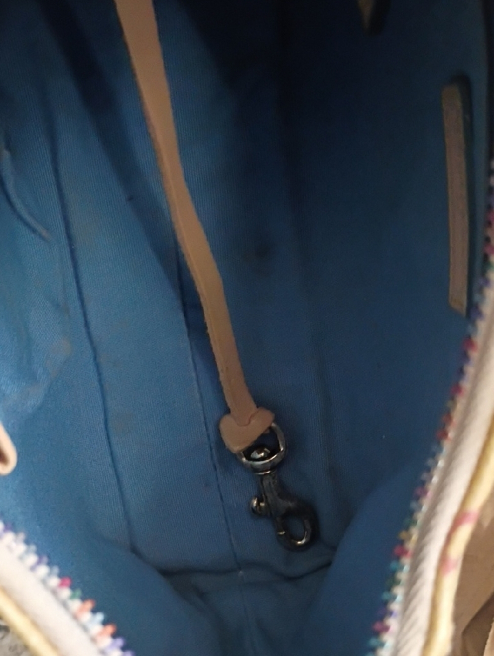 Dooney & Bourke Yellow Multicolor Logo Hobo Shoulder Bag - Picture 8 of 10